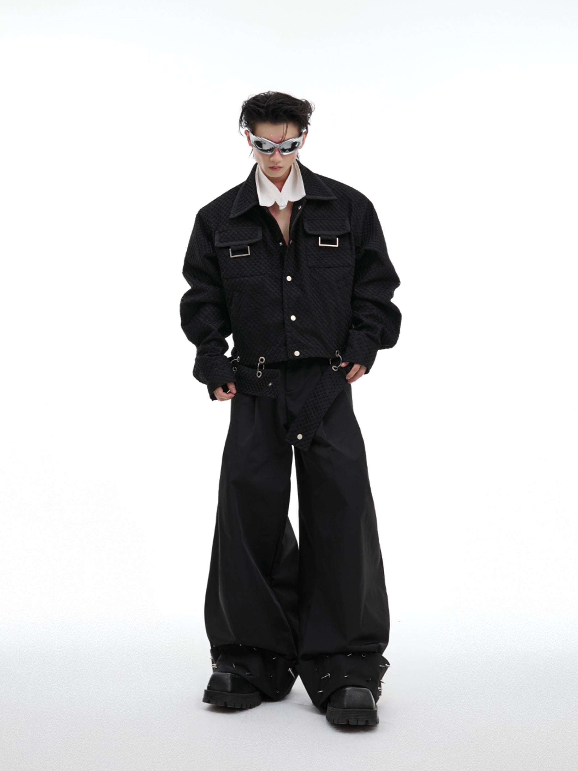 【24s Oct.】Mesh Design Casual Lapel Jacket-IYAMIUIO