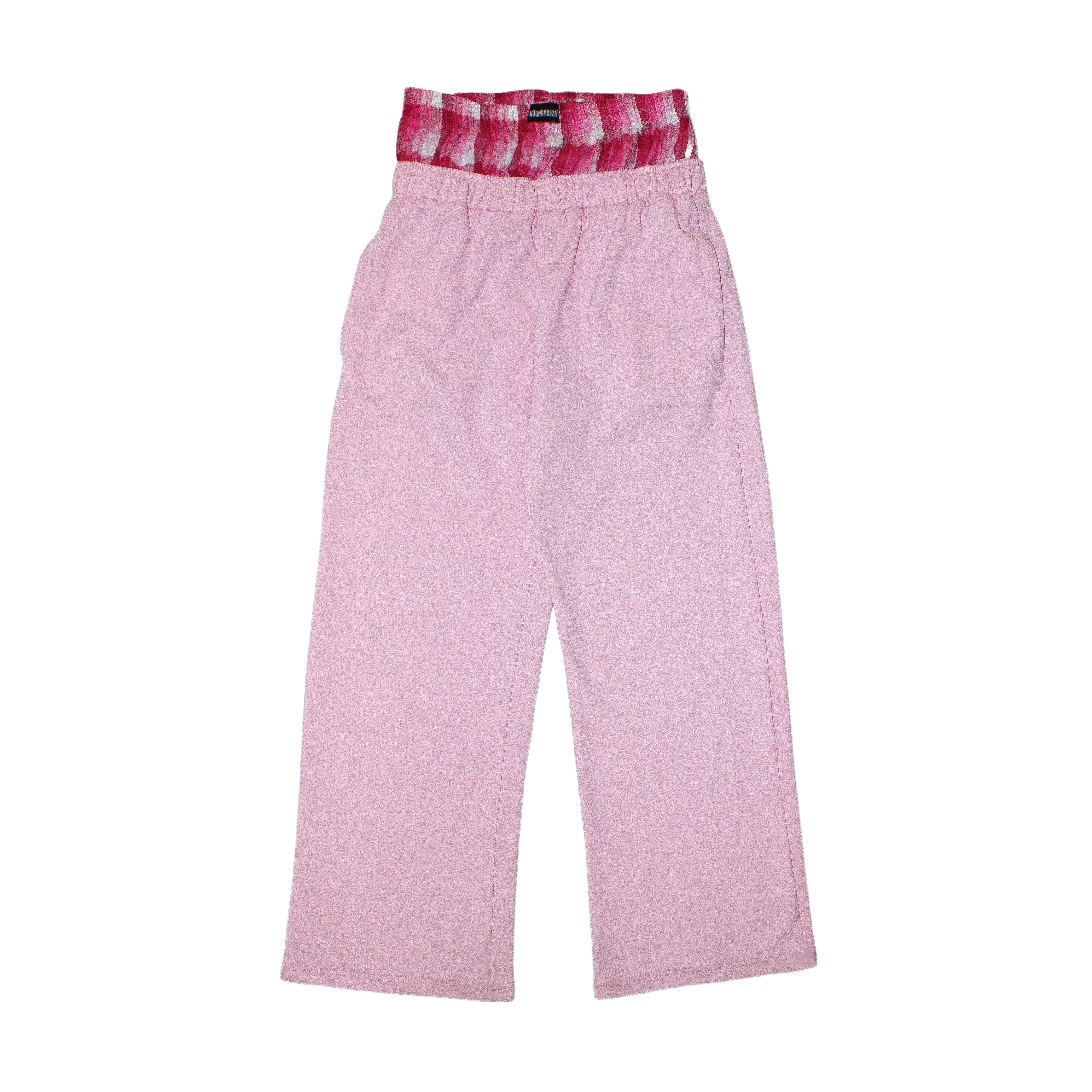 "WAR" SWEATPANTS (POWDER PINK)-IYAMIUIO