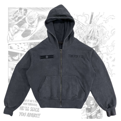 Arthur Zip Up Hoodie - Fire Force-IYAMIUIO