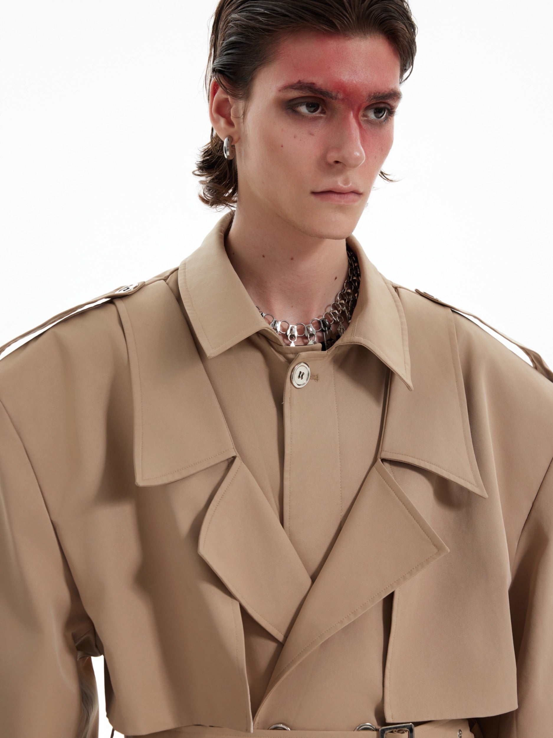 【24s Oct.】Double-Breasted Trench Coat-IYAMIUIO