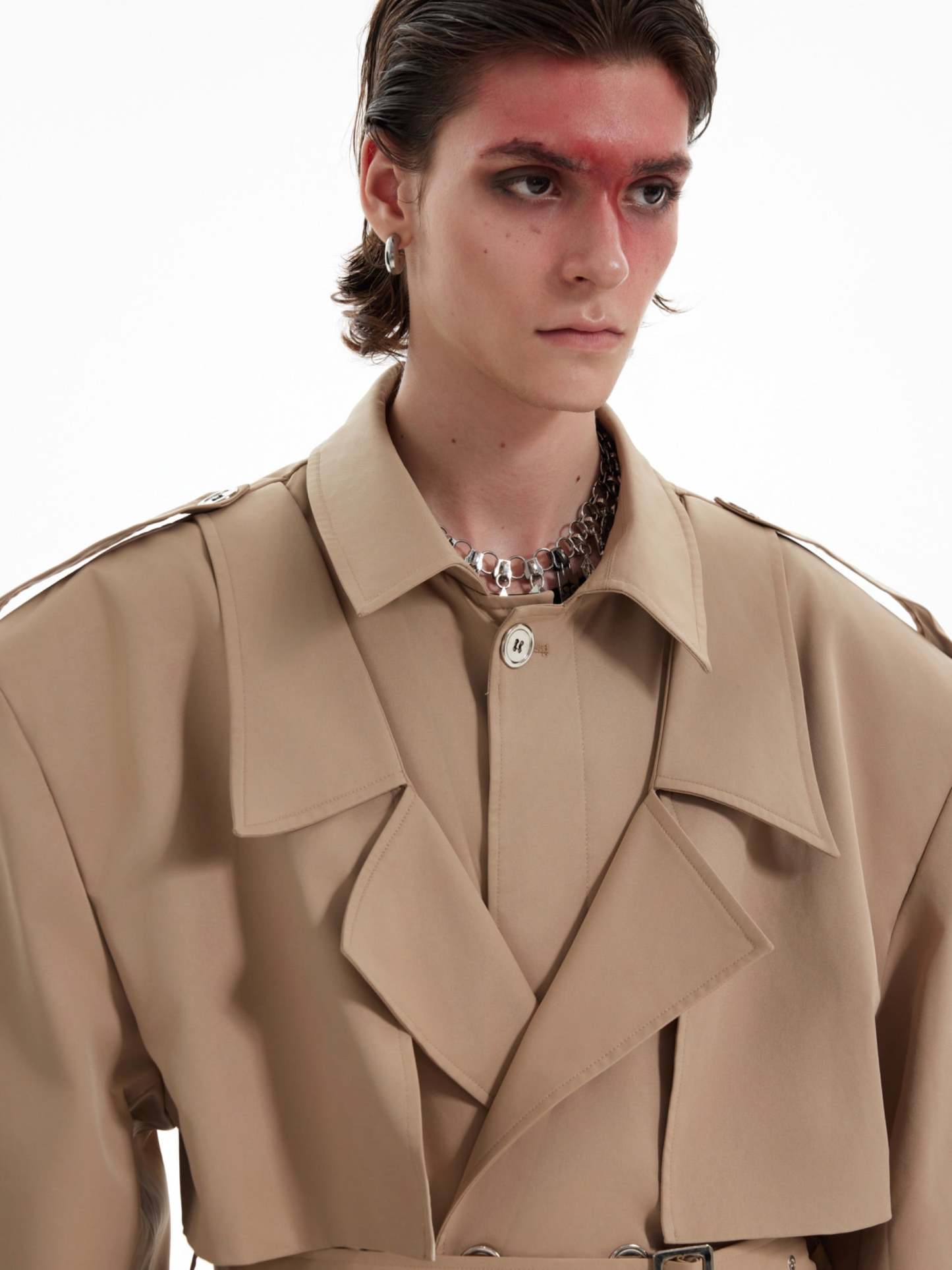 【24s Oct.】Double-Breasted Trench Coat-IYAMIUIO