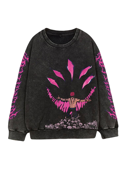 JJK Vintage Sweatshirt-IYAMIUIO