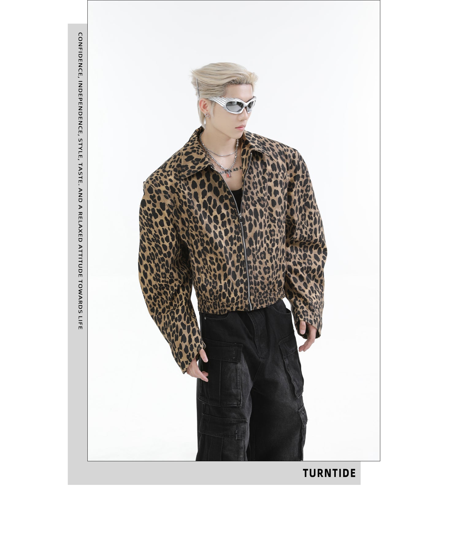 【24s Oct.】Leopard Washed Denim Vintage Jacket-IYAMIUIO