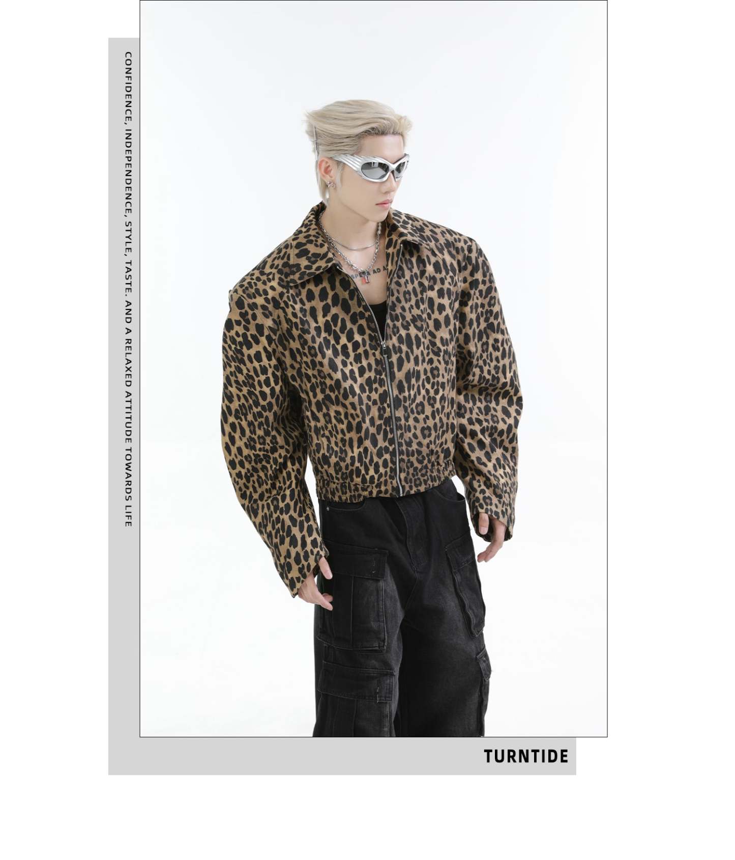 【24s Oct.】Leopard Washed Denim Vintage Jacket-IYAMIUIO