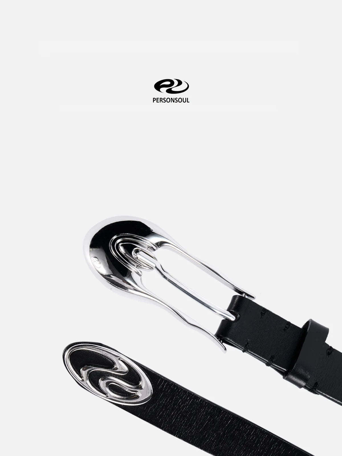 Personsoul Shaped Pin Buckle Leather Belt-IYAMIUIO