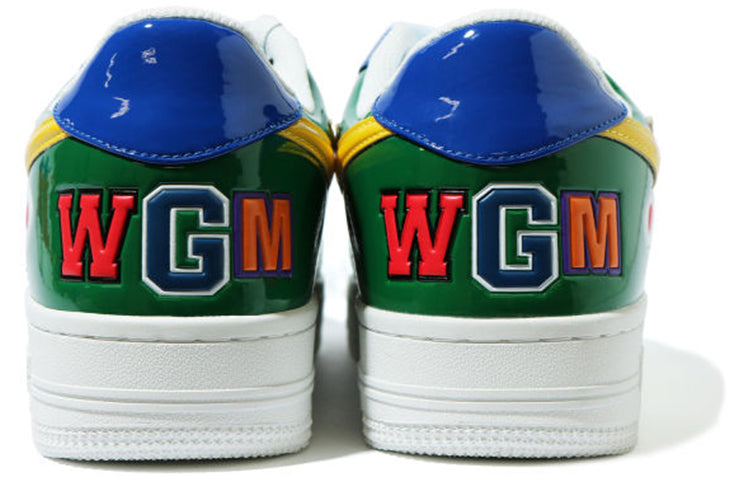 A Bathing Ape Bape sta Low M2 'Green Shark Face' 1G30-191-002GRN-IYAMIUIO