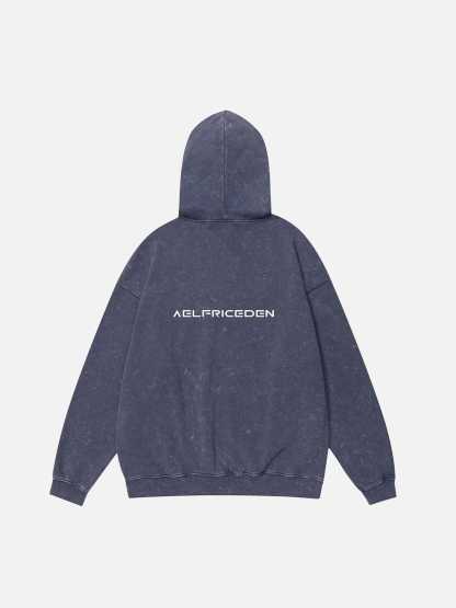 Aelfric Eden Blurring Star Washed Hoodie-IYAMIUIO