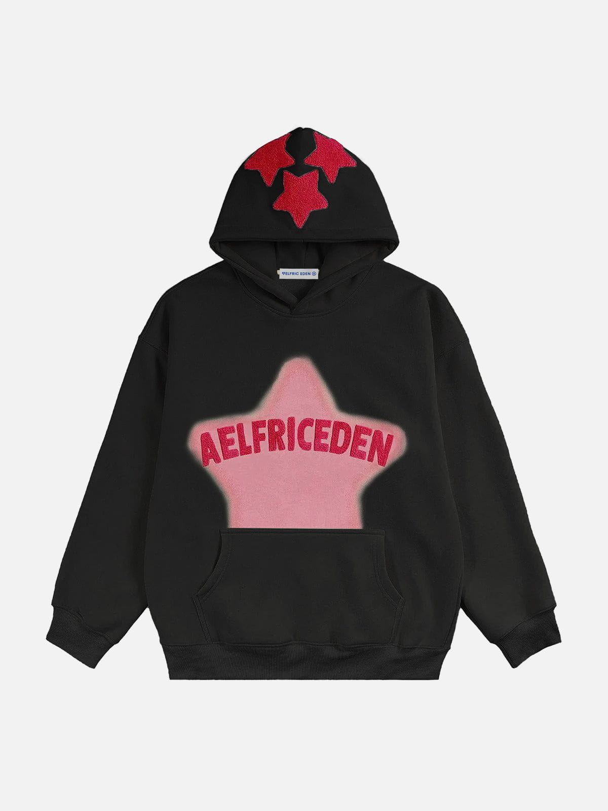 Aelfric Eden Vintage Embroidery Star Hoodie-IYAMIUIO