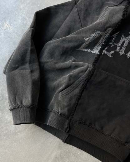 SPLIT PULLOVER (NOIR/COAL)-IYAMIUIO