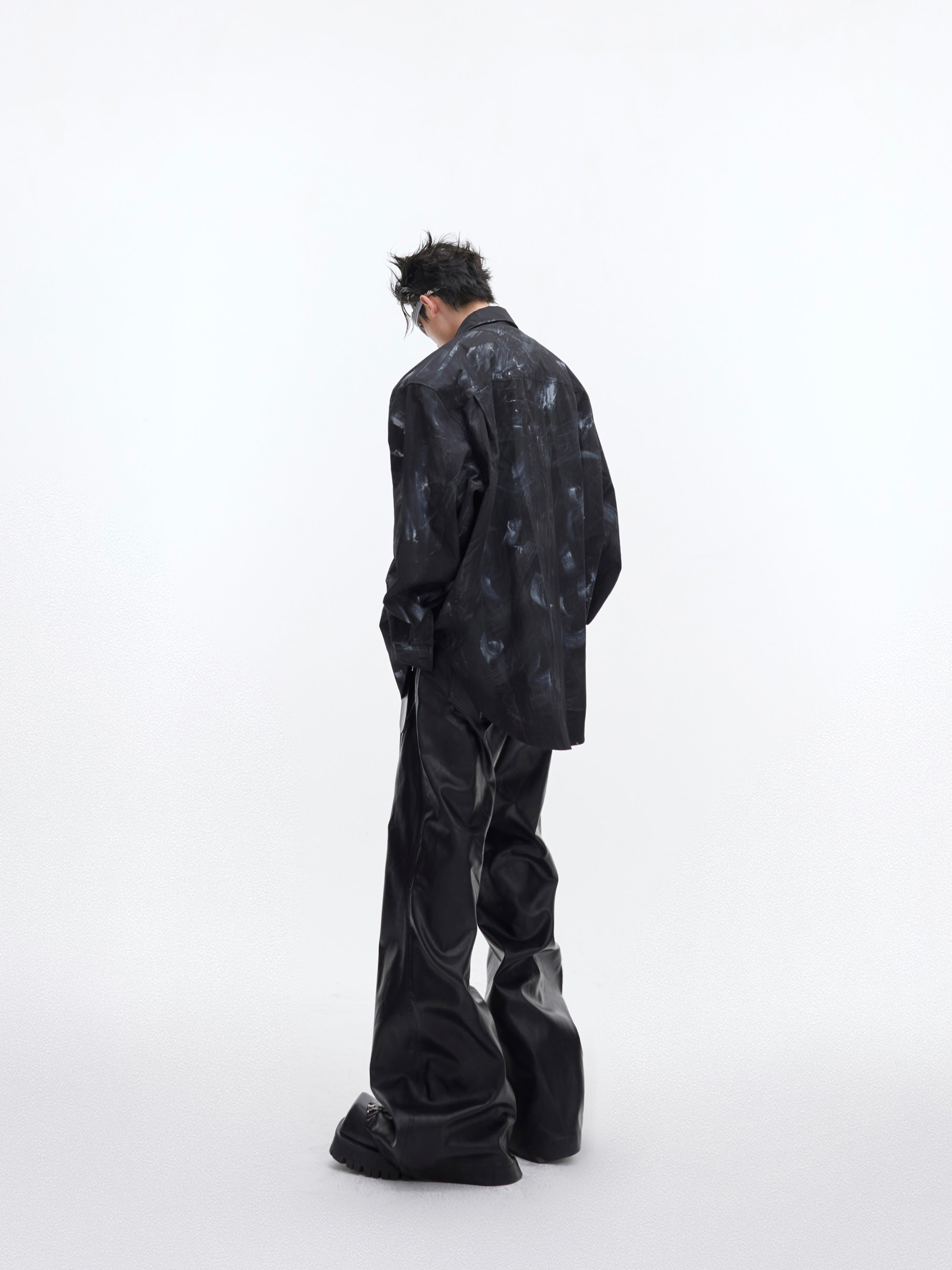 【24s January.】Heavy Brushed Hand Painted Design Shirt-IYAMIUIO