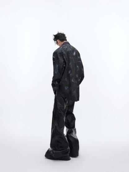 【24s January.】Heavy Brushed Hand Painted Design Shirt-IYAMIUIO