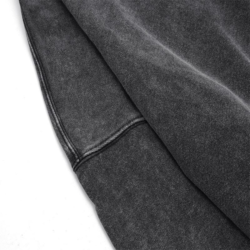 Grinning Faded Hoodie-IYAMIUIO