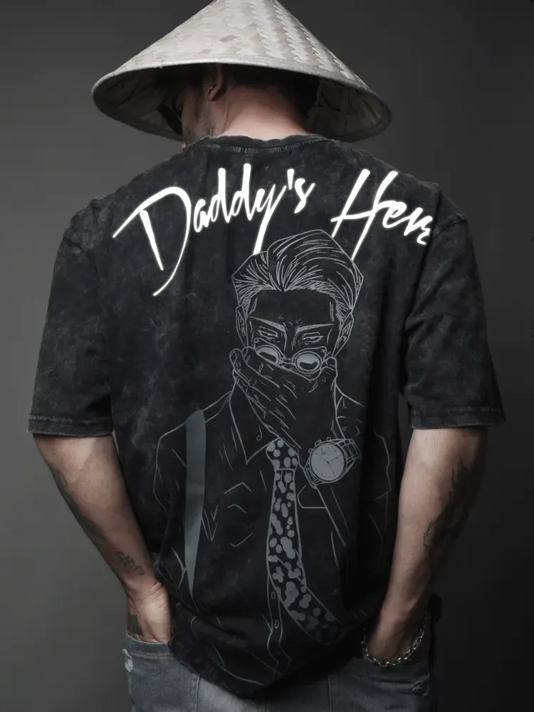 Daddy’s Here/Overtime Tee-JJK-IYAMIUIO