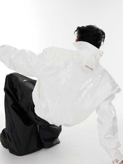 【23s August.】Streamer Shoulder Pad Jacket-IYAMIUIO