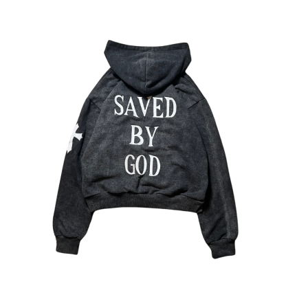 SAVED HOODIE (ASH)-IYAMIUIO