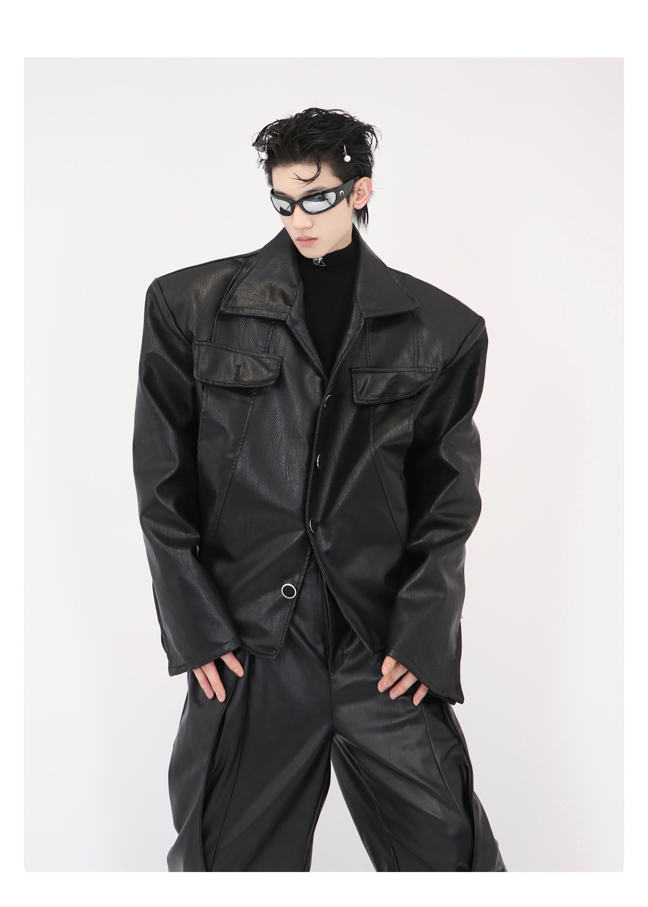 Short Jacket Motorcycle Jacket-IYAMIUIO