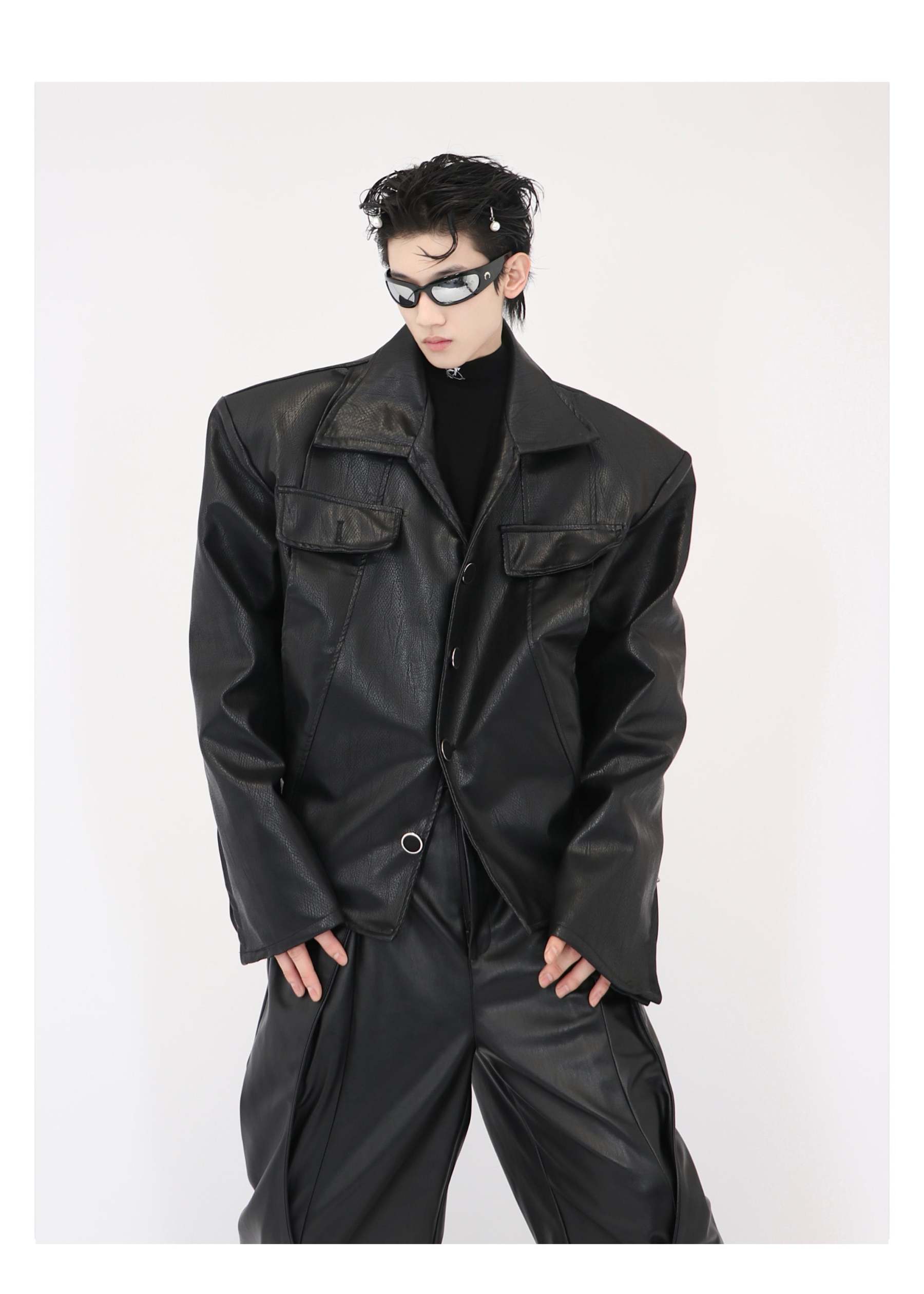 Short Jacket Motorcycle Jacket-IYAMIUIO