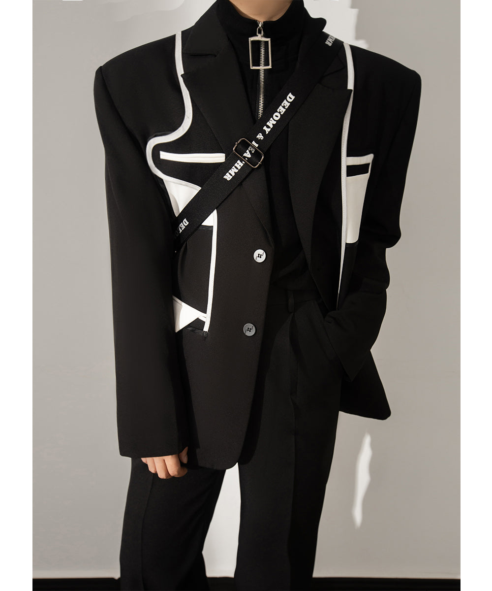 【23s August.】Stitching Casual Jacket-IYAMIUIO