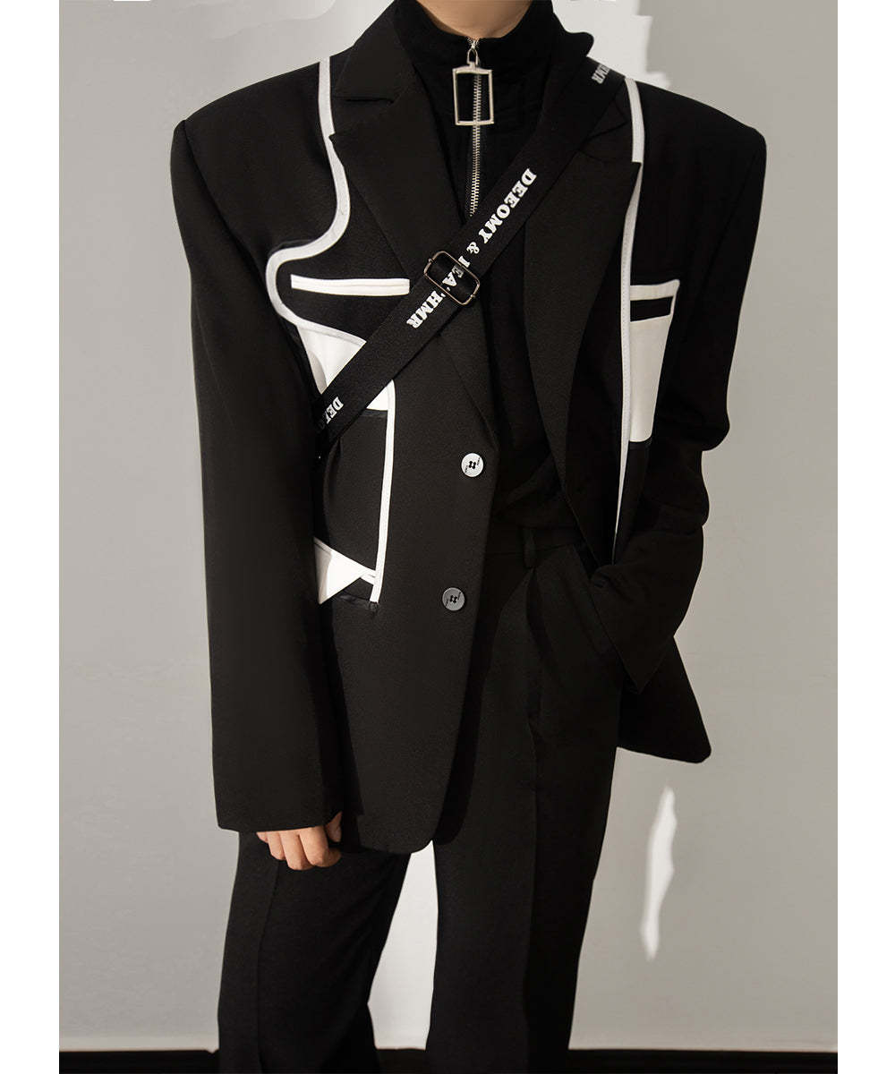 【23s August.】Stitching Casual Jacket-IYAMIUIO