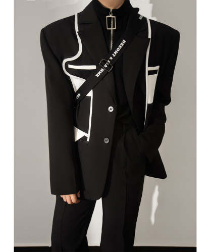 【23s August.】Stitching Casual Jacket-IYAMIUIO