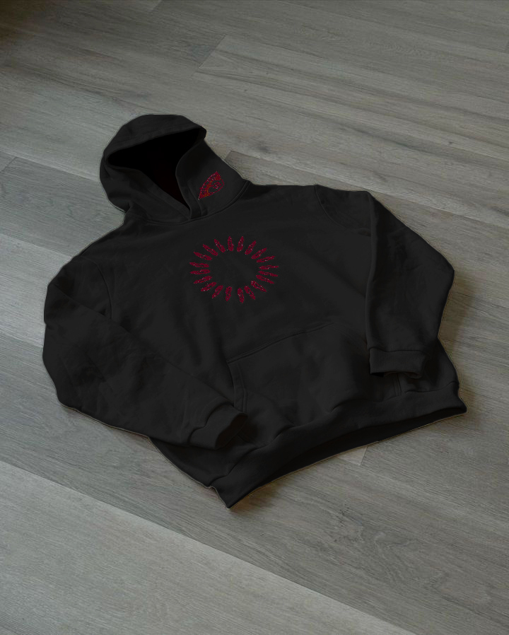 Embroidered Hoodie - JJK-IYAMIUIO