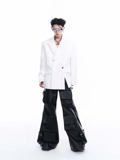 【24s Oct.】Men’s Split Hem Blazer-IYAMIUIO