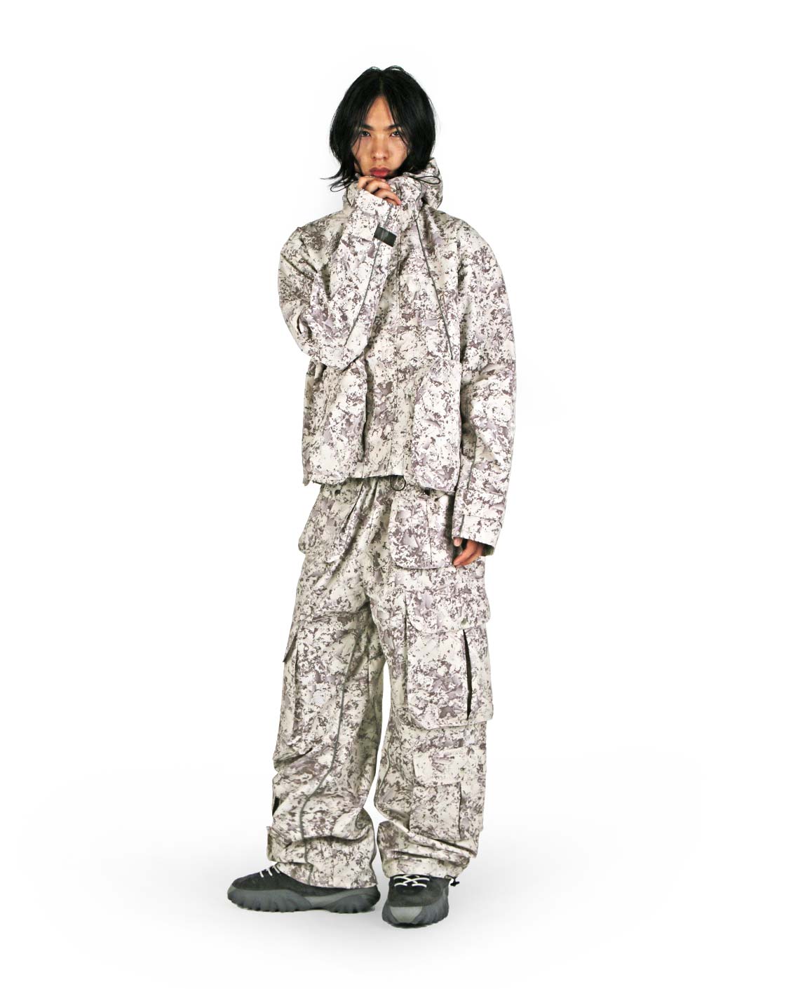 Tech Jacket Beige Camou-IYAMIUIO