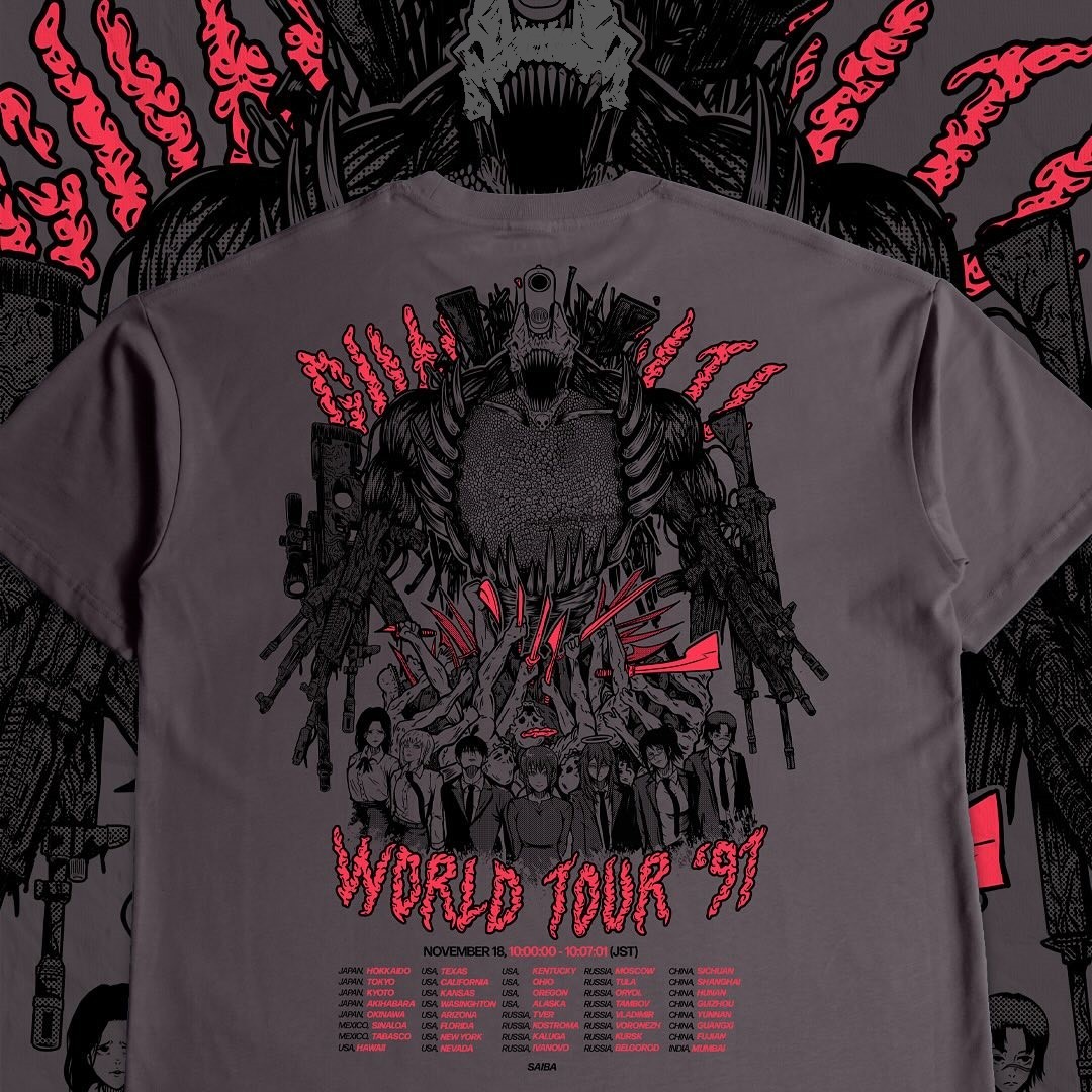 GUN DEVIL WORLD TOUR 97' T-SHIRT-CSM-IYAMIUIO
