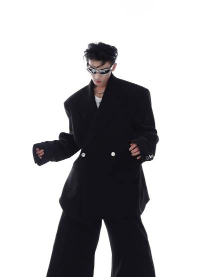 【23s Feb.】High Shoulder Twill Button Design Top Suit-IYAMIUIO