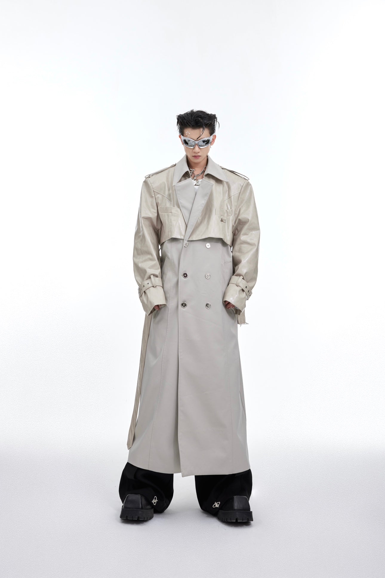 【24s February.】Deconstructed Double-breasted Long Coat-IYAMIUIO