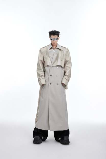 【24s February.】Deconstructed Double-breasted Long Coat-IYAMIUIO
