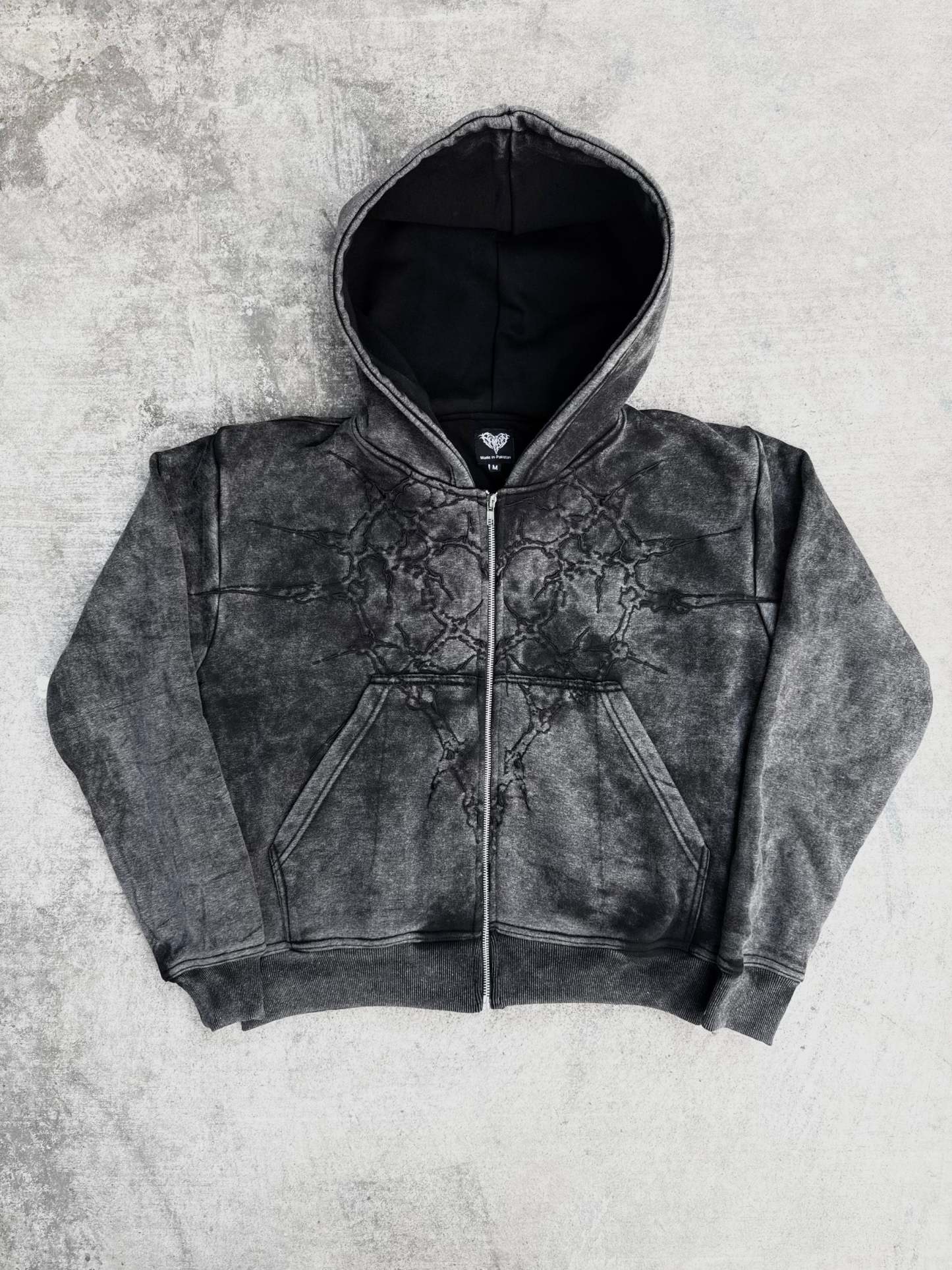 “Half a Million” Embroidery Zip-Up