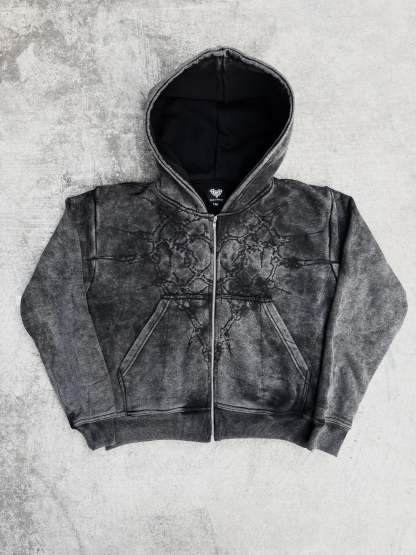 “Half a Million” Embroidery Zip-Up