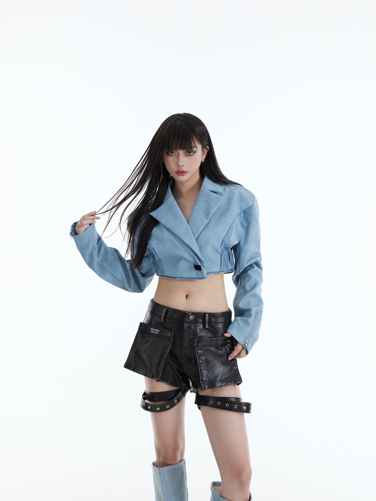 【23s October.】Deconstructed Paneled Detachable Blazer-IYAMIUIO