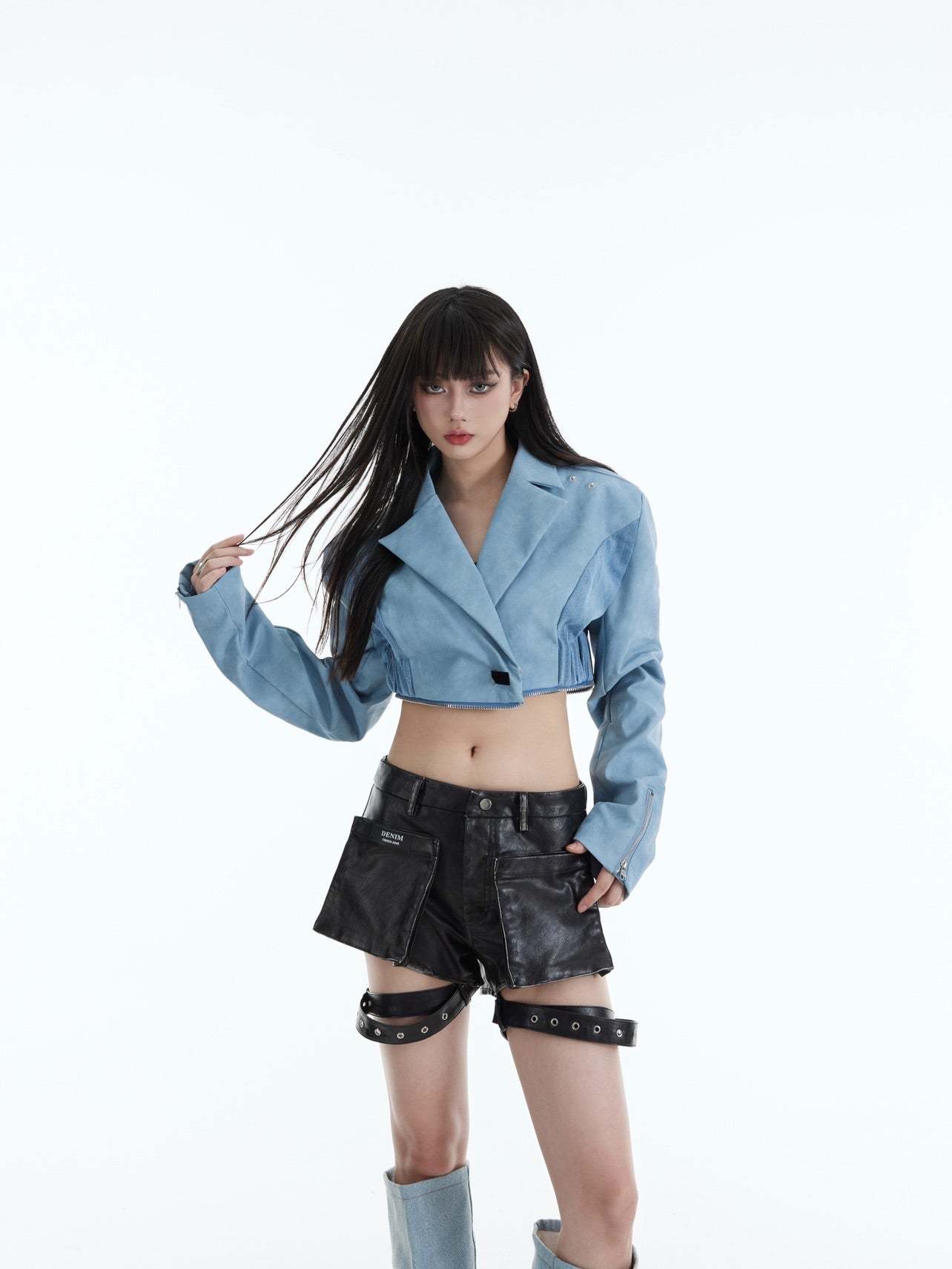 【23s October.】Deconstructed Paneled Detachable Blazer-IYAMIUIO