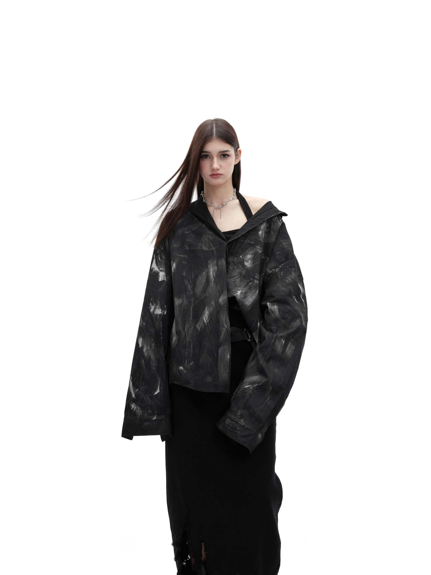 【24s January.】Heavy Brushed Hand Painted Design Shirt-IYAMIUIO