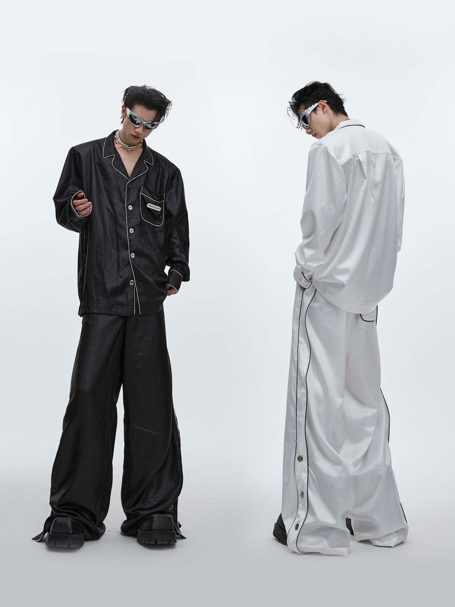 【24s Aug.】High-end Ice Silk Loungewear Pajamas Set-IYAMIUIO