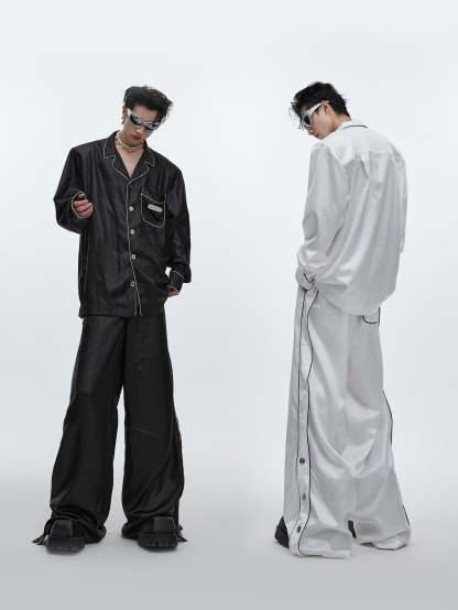 【24s Aug.】High-end Ice Silk Loungewear Pajamas Set-IYAMIUIO