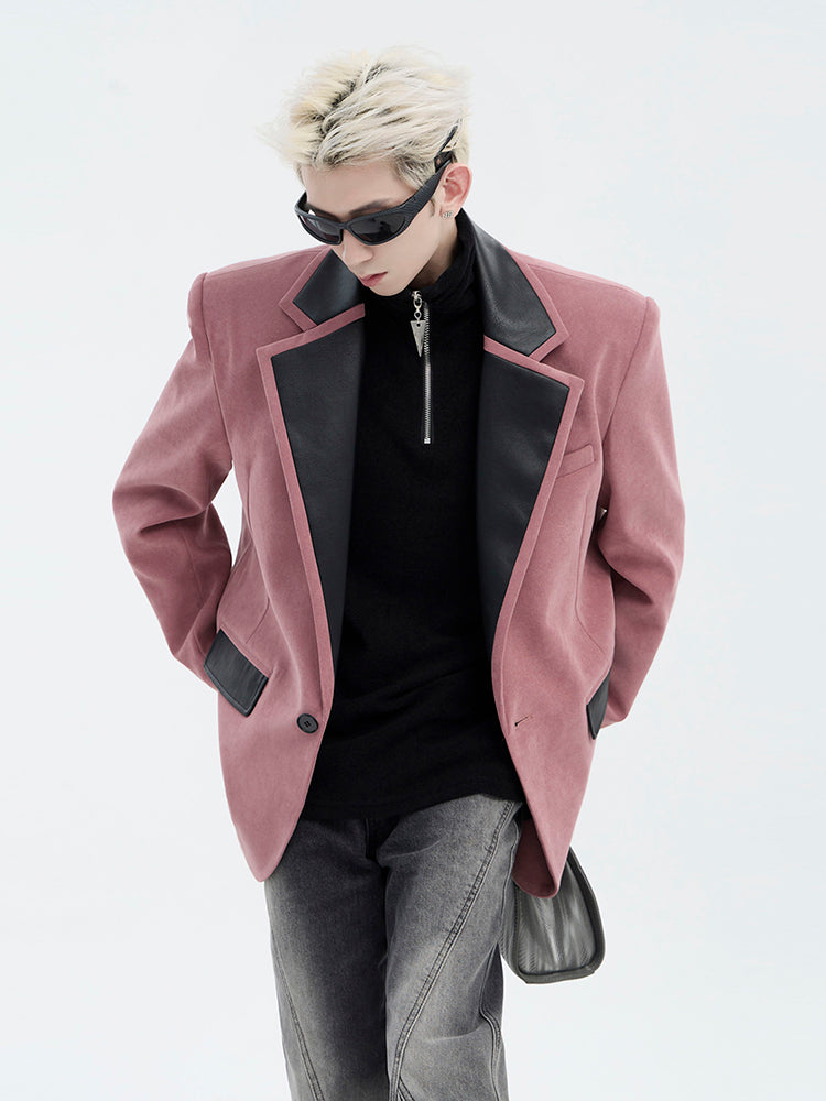 【24s Aug.】Retro High-grade Brushed PU Suit-IYAMIUIO