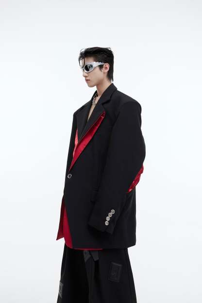 【23s September.】Structured Paneled Blazer-IYAMIUIO