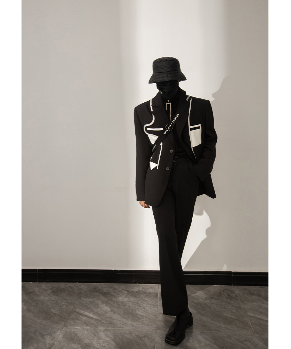 【23s August.】Stitching Casual Jacket-IYAMIUIO