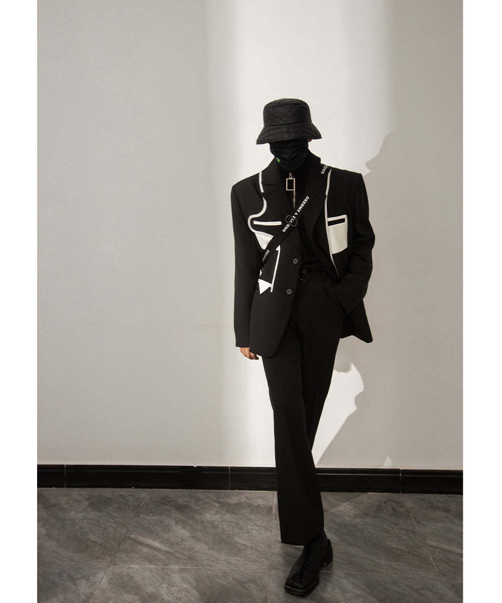 【23s August.】Stitching Casual Jacket-IYAMIUIO