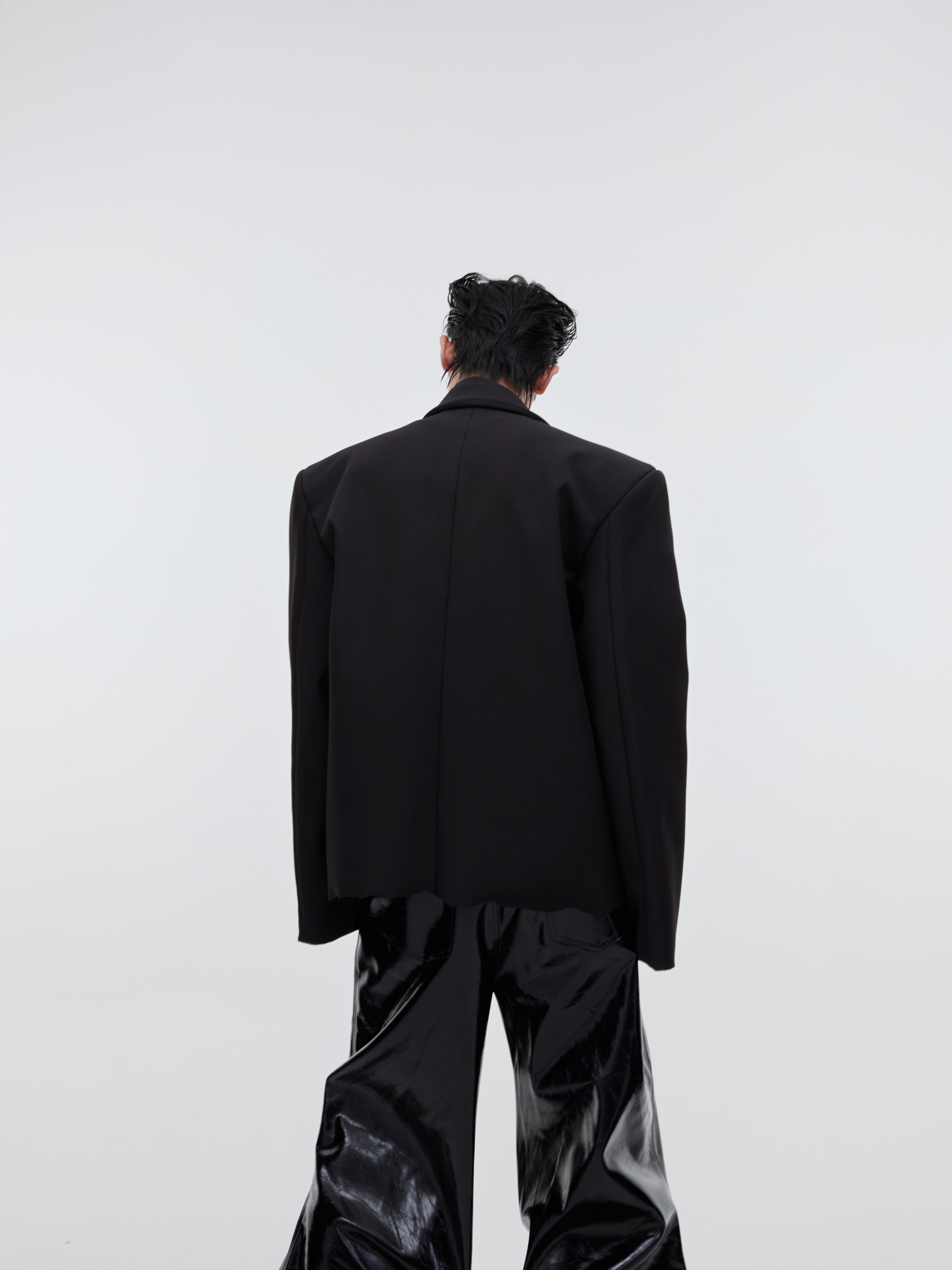 【23s September.】Padded Shoulder Oversized Blazer-IYAMIUIO