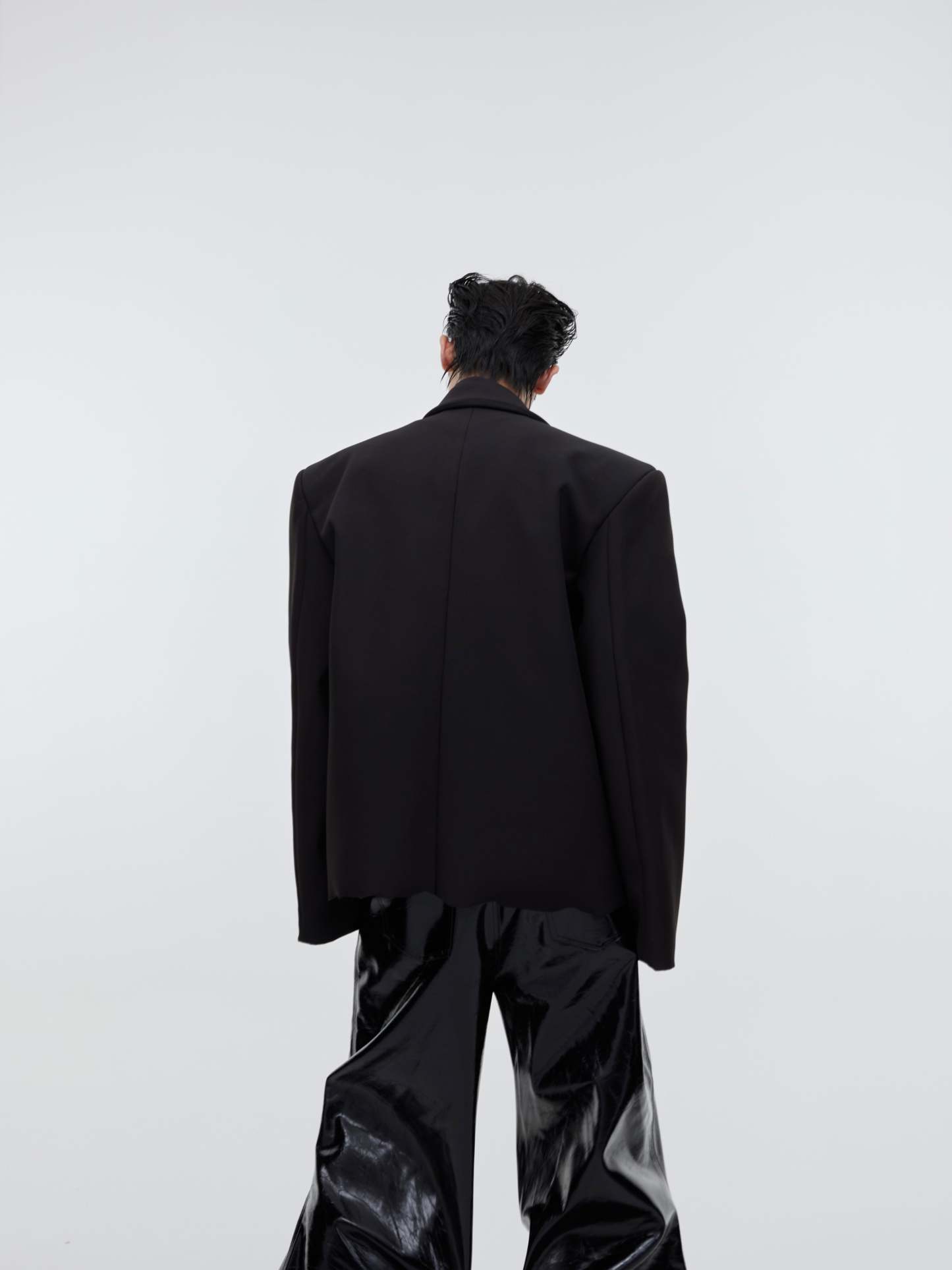 【23s September.】Padded Shoulder Oversized Blazer-IYAMIUIO