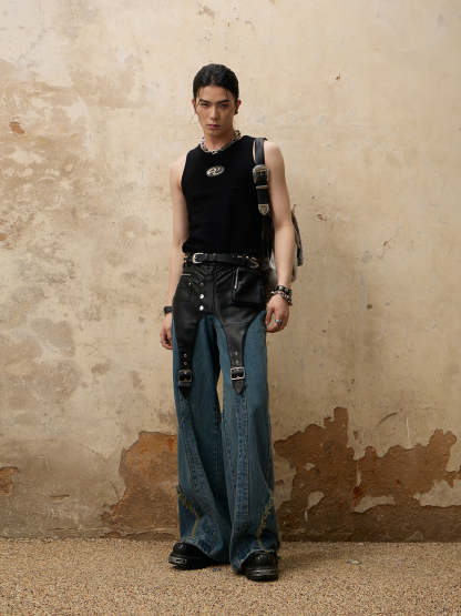 Personsoul Sleeveless vest-IYAMIUIO
