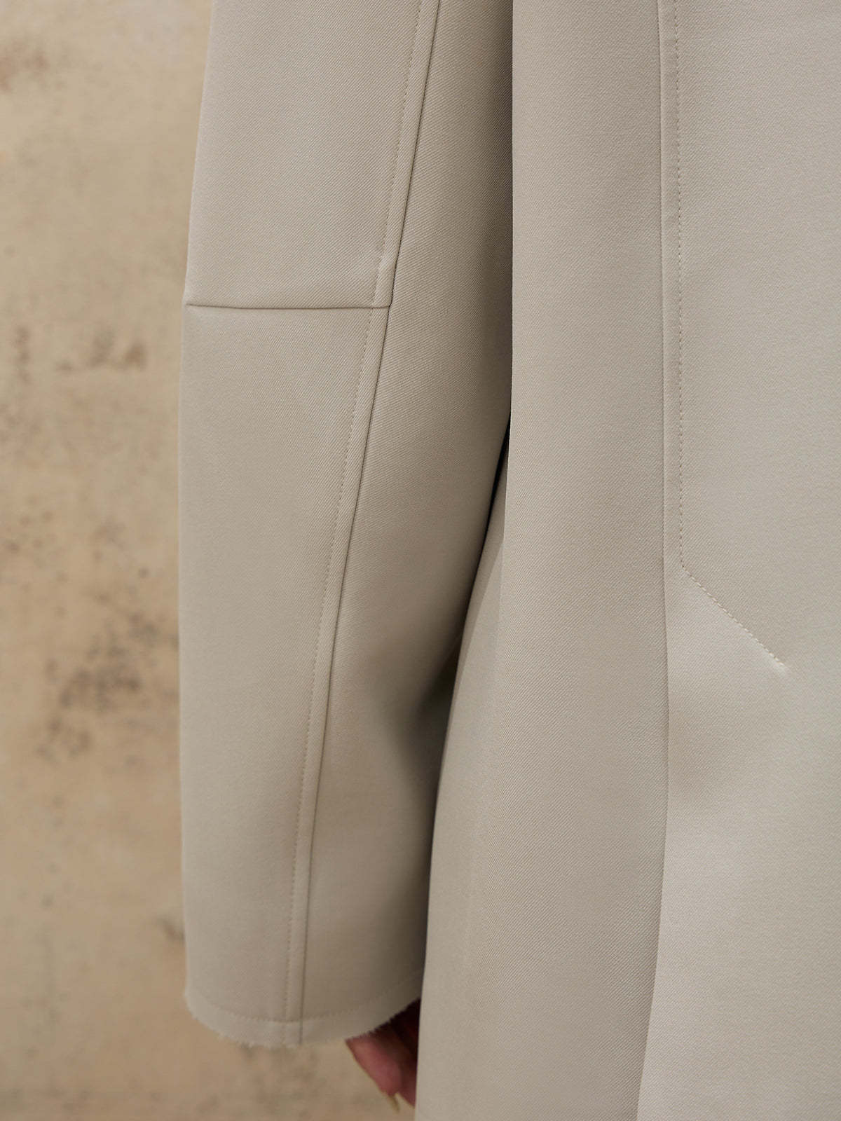 Personsoul Grey Tailoring Blazer-IYAMIUIO