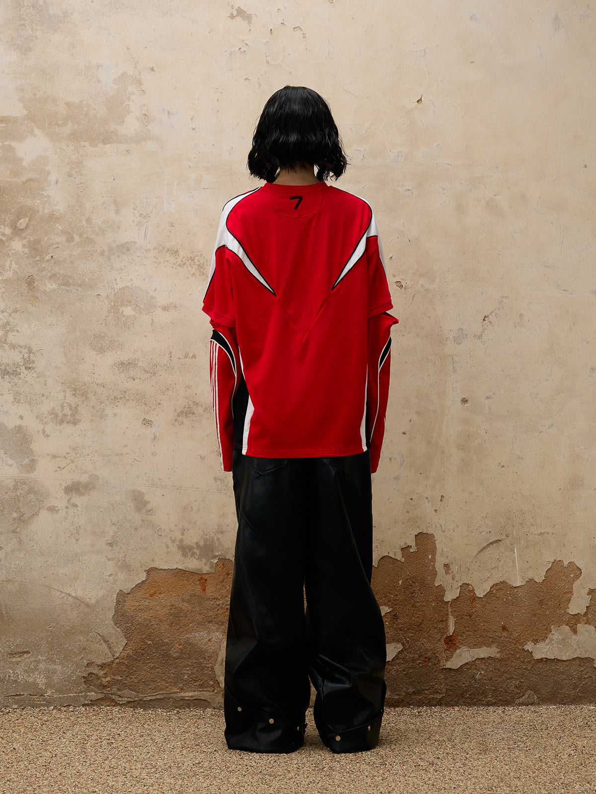 Personsoul Split Sleeve Racing T-shirt-IYAMIUIO