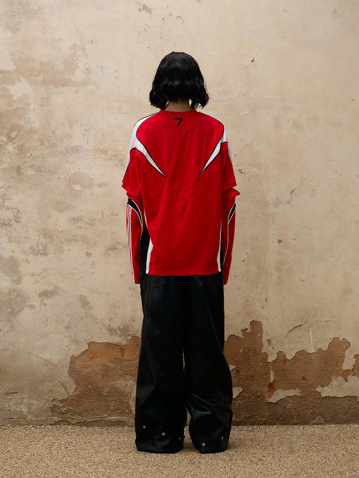 Personsoul Split Sleeve Racing T-shirt-IYAMIUIO