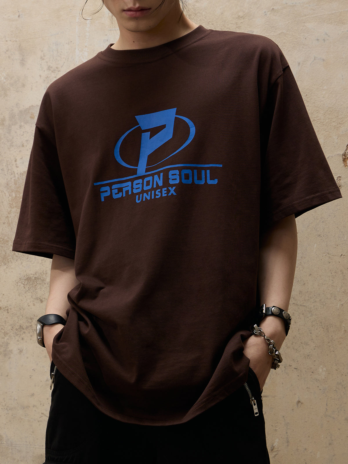 Personsoul Relaxed Logo T-shirt-IYAMIUIO