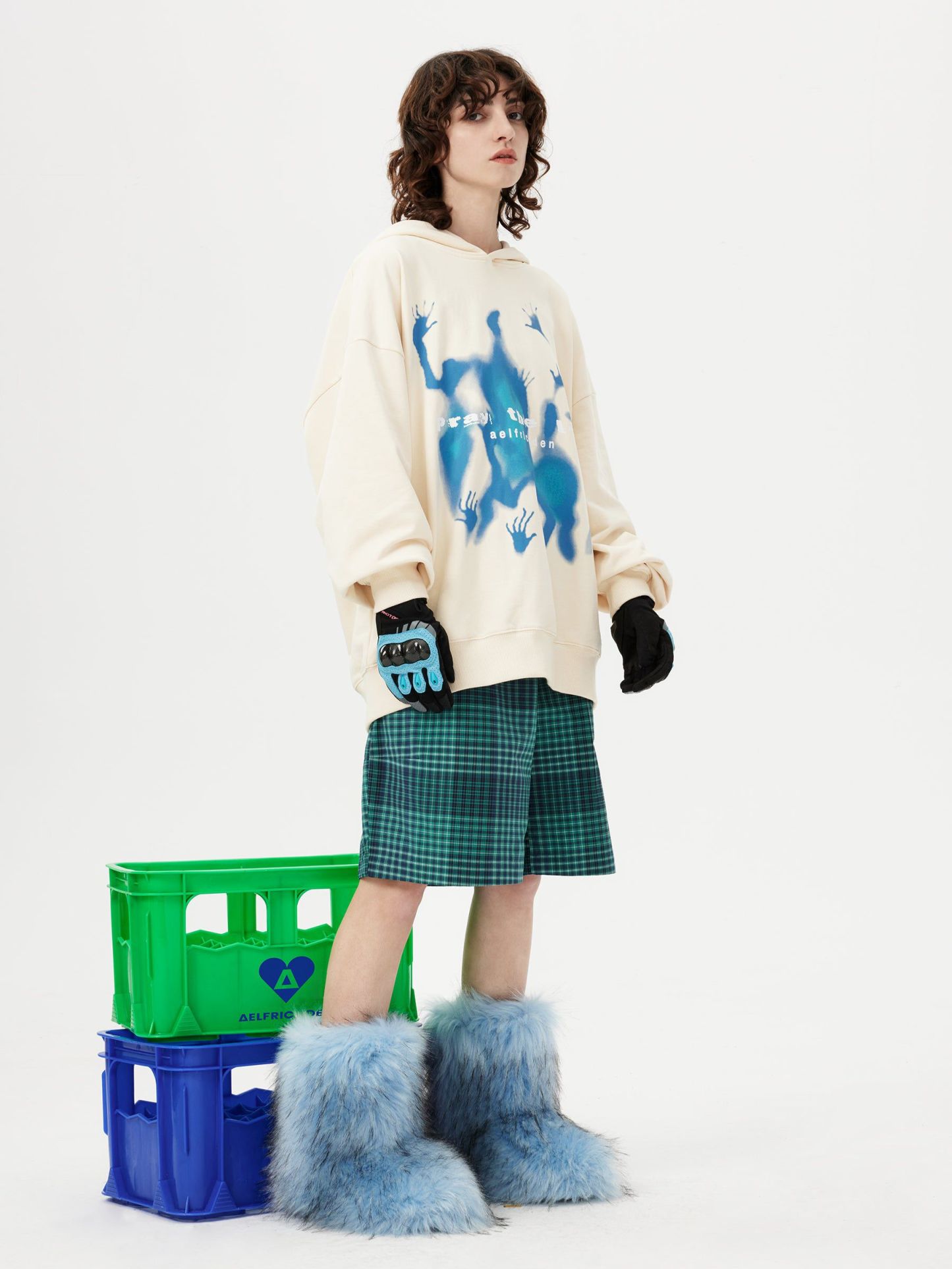 Aelfric Eden Abstraction Shadow Print Hoodie-IYAMIUIO